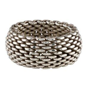 Tiffany & Co. Classic Somerset Mesh Ring Size 6.25